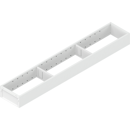 BLUM ZC7S600RS1 AMBIA-LINE ramki do szuflady standardowej, do LEGRABOX/MERIVOBOX, stal, dł.=600 mm, szerokość=100 mm BIAŁY MAT