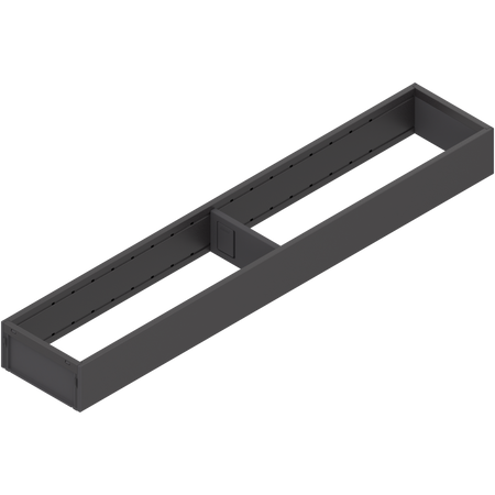 BLUM ZC7S650RS1 AMBIA-LINE ramki do szuflady standardowej, do LEGRABOX/MERIVOBOX, stal, dł.=650 mm, szerokość=100 mm CZARNY MAT