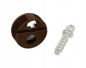 BLUM 42.0700.01 obudowa na wcisk z wkrętem centrycznym na froncie, BRĄZOWA