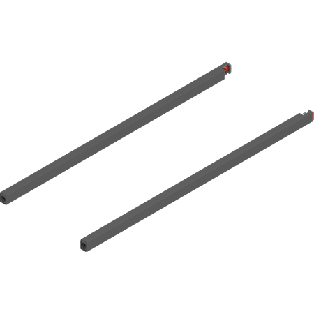 BLUM ZR4.550RS Reling podłużny MERIVOBOX, dł.=550 mm, lewy+prawy, ANTRACYT MAT