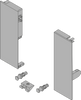 BLUM ZIF.76C0 Mocowanie frontu TANDEMBOX , wys. C, do szuflady wewnętrznej z pojedynczym relingiem, lewe+prawe, do TANDEMBOX antaro SZARY