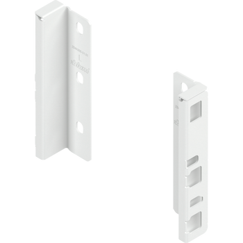 BLUM ZB4K000S Uchwyt drewnianej ścianki tylnej MERIVOBOX, wys. K (146 mm), prawy+lewy, JEDWABIŚCIE BIAŁY MAT
