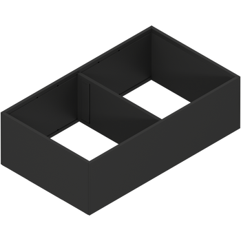 BLUM ZC7F400RSP AMBIA-LINE rama, do LEGRABOX/MERIVOBOX szuflady z wysokim frontem, stal, od dł.=400 mm, szerokość=218 mm CZARNY MAT