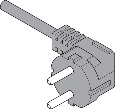 BLUM Z10M200E SERVO-DRIVE przewód sieciowy, EU z wył. UK, CZARNY