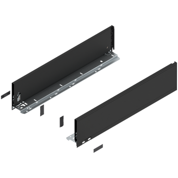 BLUM 770K5502S  Bok szuflady LEGRABOX, wysokość K (128.5 mm), dł.=550 mm, lewy+prawy, do LEGRABOX pure CZARNY CARBON MAT