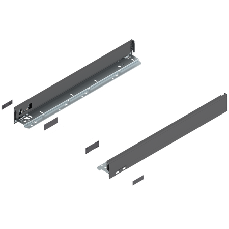 BLUM LEGRABOX 770N5502S Bok szuflady LEGRABOX, wysokość N (66.5 mm), dł.=550 mm, lewy+prawy, do LEGRABOX pure ANTRACYT MAT