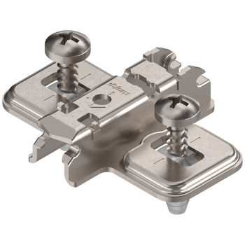 BLUM 174E6130.01 CLIP prowadnik, krzyżakowy, 3 mm, Stal, z kołkiem rozporowym EXPANDO, RW: otwór podłużny