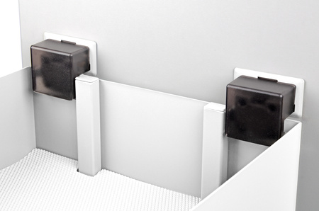 SMARTT KOSZ CARGO DO SZAFKI 45 CICHY DOMYK PEŁNE DNO WYSUW 2 POZIOMY PROWADNICE BIAŁY