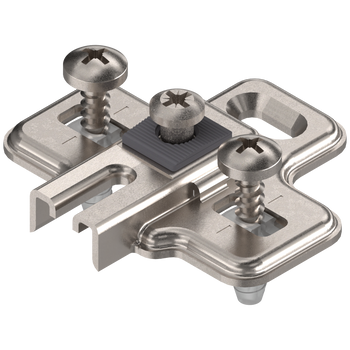 BLUM 194K6100E MODUL prowadnik, krzyżakowy, 0 mm, Stal, z kołkiem rozporowym EXPANDO, RW: otwór podłużny