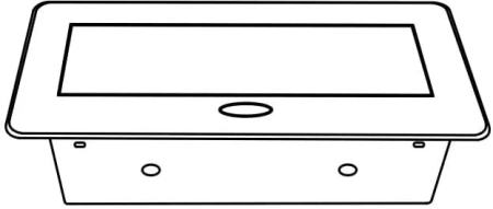 Design Light KOMBI BOX USB A gniazdo meblowe, kolor aluminium