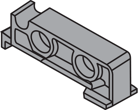 BLUM T51.7000.01 TANDEM/MOVENTO Zaczep tylny prowadnicy symetryczny