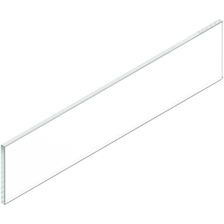 BLUM ZE4M410G MERIVOBOX element dekoracyjny-bok, wysokość E (95 mm), dł.=500 mm, szkło przezroczyste, 1 szt.