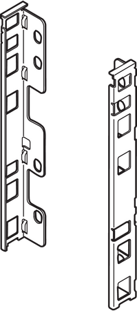 BLUM ZB7C000S Uchwyt drewnianej ścianki tylnej LEGRABOX, wys. C (193 mm), prawy+lewy ANTRACYT MAT