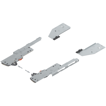 BLUM T60L9340 Zestaw (Jednostka TIP-ON BLUMOTION + Zabierak + Adapter), do LEGRABOX, Typ L1, dł. NL=350-750 mm, Całkowita waga szuflady=0-20 kg, prawy+lewy