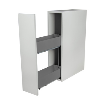 SMARTT KOSZ CARGO DO SZAFKI 20 CICHY DOMYK PEŁNE DNO WYSUW 2 POZIOMY  PRAWY ANTRACYT