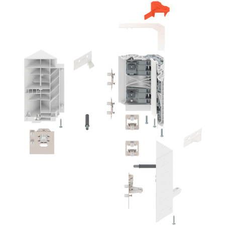 BLUM Z33D00E0A6 SYNCROMOTION Zestaw, wysokość D BIAŁY