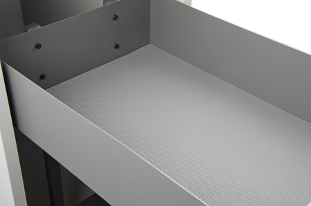 SMARTT KOSZ CARGO DO SZAFKI 45 CICHY DOMYK PEŁNE DNO WYSUW 2 POZIOMY ANTRACYT 