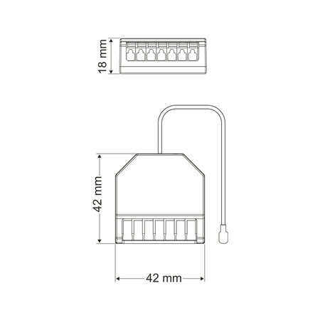 Desigh Light VIVO bezprzewodowy sterownik RF LED MONO 12-48V DC
