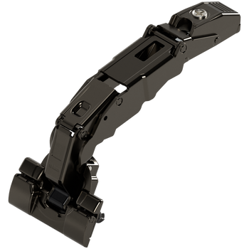 BLUM 70T7590 CLIP top Zawias z szerokim kątem otwarcia i zerowym uskokiem 155°, Drzwi nakładane, bez sprężyny, puszka: INSERTA, CZARNY ONYKS