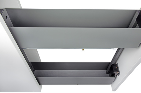 SMARTT KOSZ CARGO DO SZAFKI 15 CICHY DOMYK PEŁNE DNO WYSUW 2 POZIOMY PROWADNICE BLUM LEWY ANTRACYT