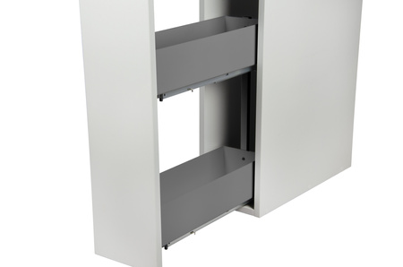 SMARTT KOSZ CARGO DO SZAFKI 20 CICHY DOMYK PEŁNE DNO WYSUW 2 POZIOMY PROWADNICE BLUM PRAWY ANTRACYT