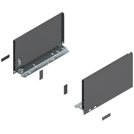 BLUM 770C3002 Bok szuflady LEGRABOX, wysokość C (177 mm), dł.=300 mm, lewy+prawy, do LEGRABOX pure ANTRACYT MAT