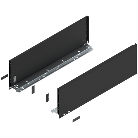 BLUM 770C5502S Bok szuflady LEGRABOX, wysokość C (177 mm), dł.=550 mm, lewy+prawy, do LEGRABOX pure CZARNY CARBON MAT