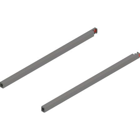 BLUM ZR4.450RS Reling podłużny MERIVOBOX, dł.=450 mm, lewy+prawy, SZARY INDIUM MAT