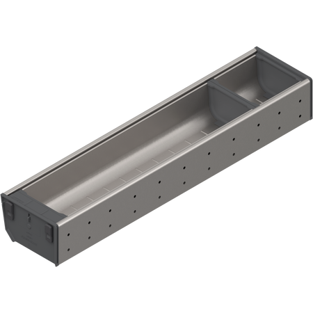 BLUM ZSI.500BI1N ORGA-LINE wkład z pojemnikami (częściowe wypełnienie), do szuflady standardowej TANDEMBOX, dł. NL=500 mm, szer. korpusu KB=600 mm, szer.=103 mm INOX