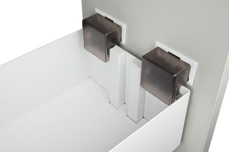 SMARTT KOSZ CARGO DO SZAFKI 25 CICHY DOMYK PEŁNE DNO WYSUW 2 POZIOMY PROWADNICE BLUM BIAŁY