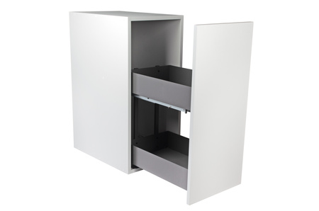 SMARTT KOSZ CARGO DO SZAFKI 50 CICHY DOMYK PEŁNE DNO WYSUW 2 POZIOMY ANTRACYT