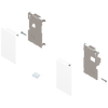 BLUM ZI7.0MS0 Mocowanie frontu LEGRABOX , zamontowany na wkręt do listwy dystansowej, do szuflady wewnętrznej, lewe+prawe, do LEGRABOX pure BIAŁY MAT