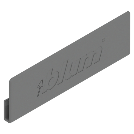 BLUM ABD.1000.BTABD V1000IG-M Zaślepka AVENTOS HK top / Zaślepka do MERIVOBOX, wysokość M, symetryczna, pogłębiony (blum), SZARY INDIUM MAT