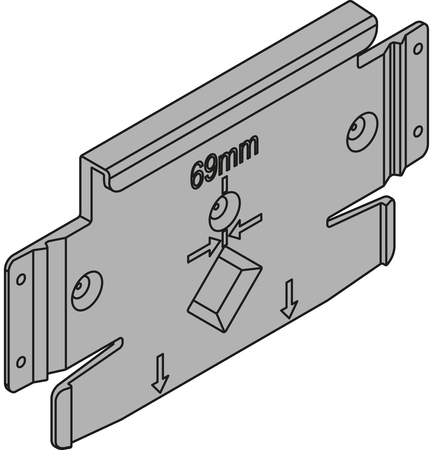 BLUM Z10C5005 SERVO-DRIVE flex, Prowadnik do lodówek, zamrażarek i zmywarek, JASNOSZARY