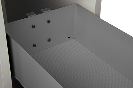 SMARTT KOSZ CARGO DO SZAFKI 25 CICHY DOMYK PEŁNE DNO WYSUW 2 POZIOMY ANTRACYT