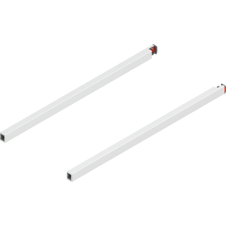 BLUM ZR4.450RS Reling podłużny MERIVOBOX, dł.=450 mm, lewy+prawy, JEDWABIŚCIE BIAŁY MAT