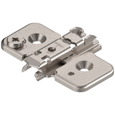 BLUM 173H7100 CLIP prowadnik, krzyżakowy, 0 mm, Stal, Wkręty, RW: mimośród