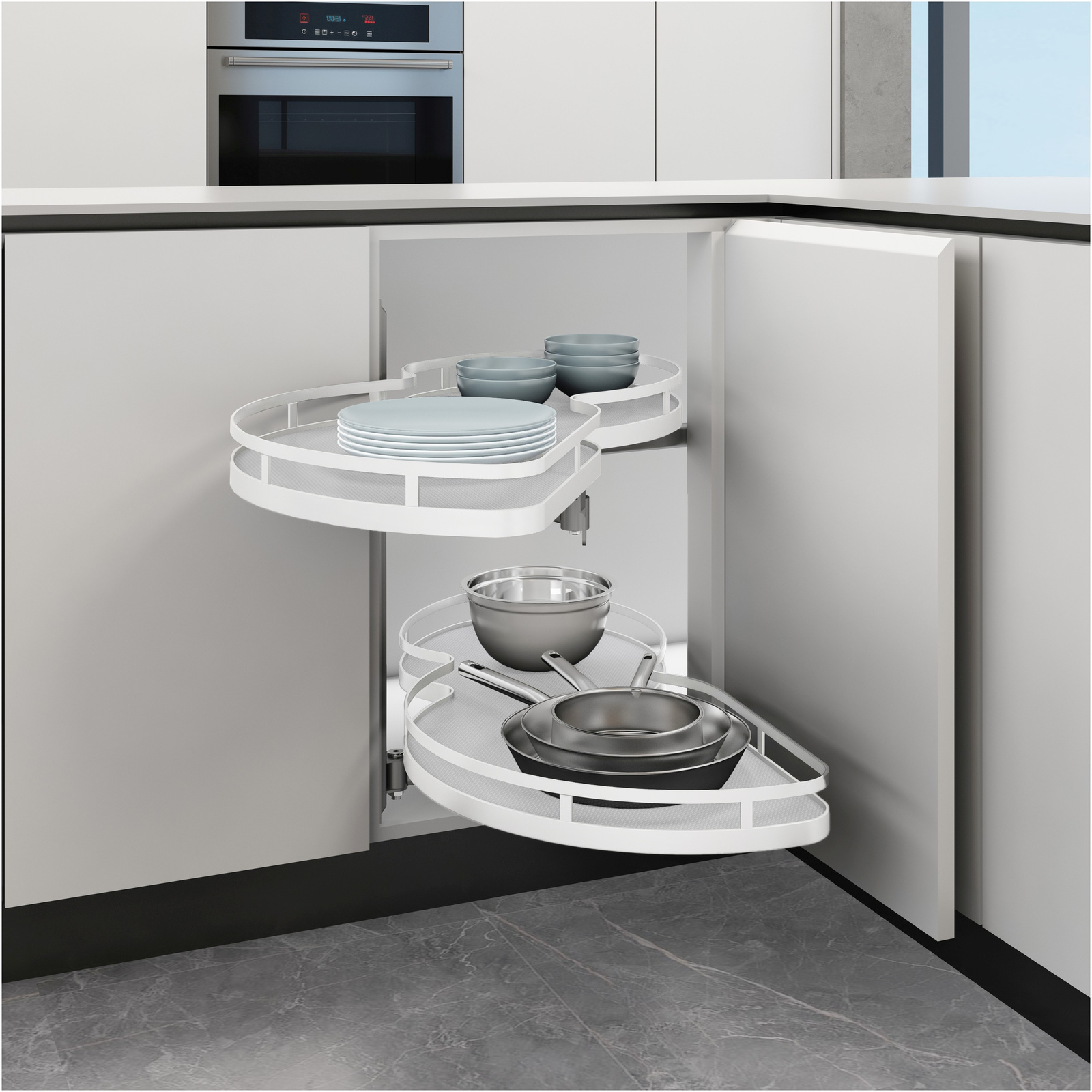 SMARTT KOSZ CORNER CARGO NERKA 800 DO SZAFKI NAROŻNEJ LEWY BIAŁY pol_pl_SMARTT-CORNER-CARGO-L-800-lewy-bialy-2993_1