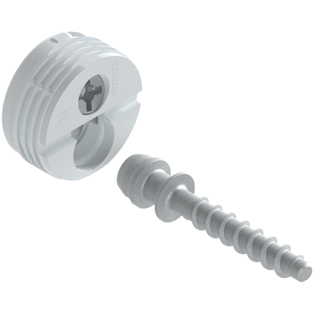 BLUM 40.0700N obudowa na wcisk z wkrętem centrycznym na froncie, BIAŁA