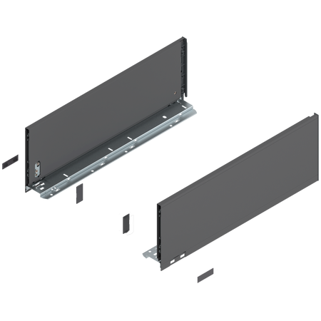 BLUM 770C5002 Bok szuflady LEGRABOX, wysokość C (177 mm), dł.=500 mm, lewy+prawy, do LEGRABOX pure ANTRACYT MAT