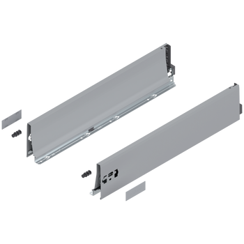 BLUM 378K5502S Bok szuflady TANDEMBOX, wys. K (115 mm), dł.=550 mm, lewy+prawy, do TANDEMBOX antaro SZARY