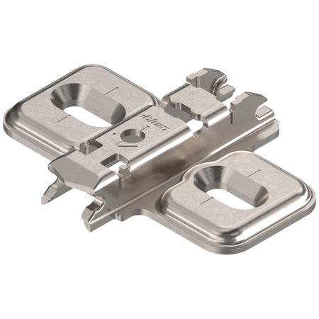 BLUM 173L6100 CLIP prowadnik, krzyżakowy, 0 mm, Stal, Wkręty, RW: otwór podłużny