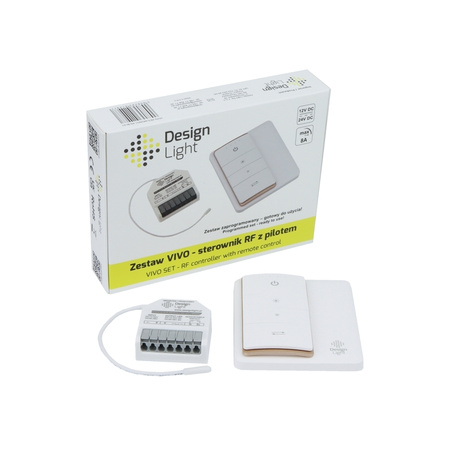 Design Light Zestaw VIVO sterownik RF z pilotem i ściemniaczem