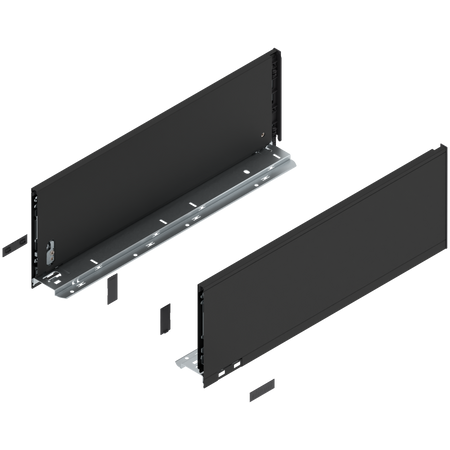 BLUM 770C5002S Bok szuflady LEGRABOX, wysokość C (177 mm), dł.=500 mm, lewy+prawy, do LEGRABOX pure CZARNY CARBON MAT