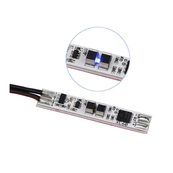 Design Light Wyłącznik XC60 dotykowy z niebieskim podświetleniem z 2m przewodem do profili LED