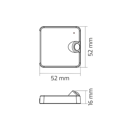 Design Light DELI 2 Sensor PIR ze ściemniaczem, czarny