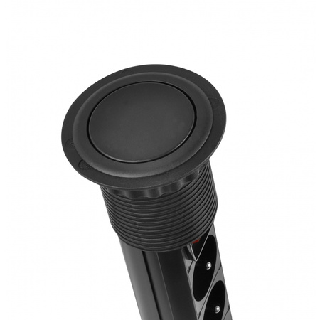 Design Light LIFT BOX USB A+C gniazdo meblowe, kolor czarny