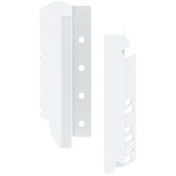 BLUM Z30C000S.45 Uchwyt drewnianej ścianki tylnej TANDEMBOX, wys. C (192 mm), do SPACE CORNER, prawy+lewy BIAŁY
