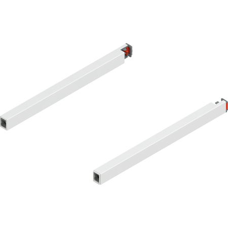 BLUM ZR4.270RS Reling podłużny MERIVOBOX, dł.=270 mm, lewy+prawy, JEDWABIŚCIE BIAŁY MAT