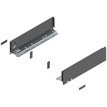 BLUM 770M3502S Bok szuflady LEGRABOX, wys. M (90,5 mm), dł.=350 mm, lewy+prawy ANTRACYT MAT
